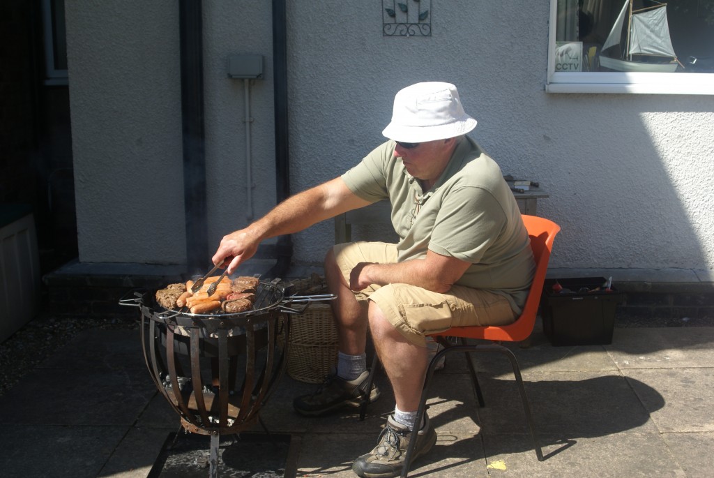 Deacon John cooking up a feast on the Barbi