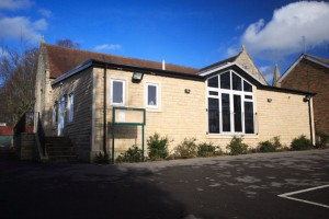 The rear of the Holy Angels Church Hall