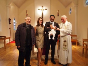 Baby Lyla Dalal baptised on 24th February, 2013