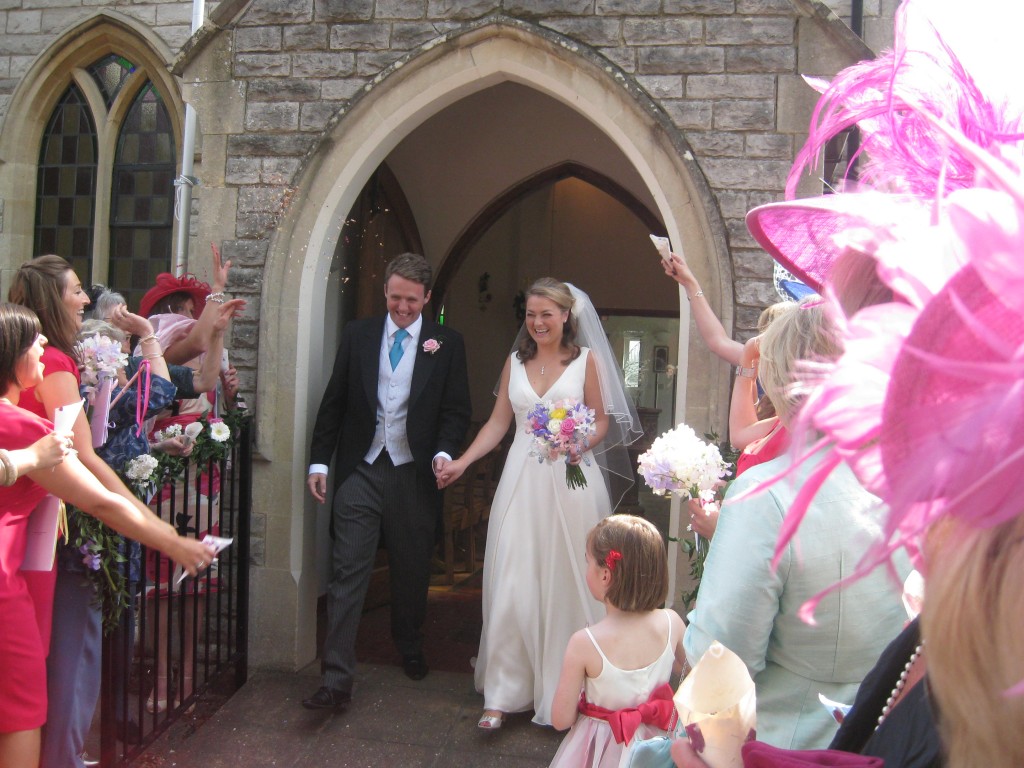The newly married couple
